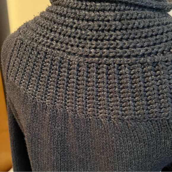 Caslon Gray Cardigan Wrap long sleeve boho layering sweater - Picture 3 of 5